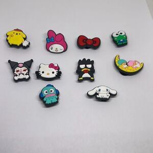 Set of 7 Hello Kitty & Friends Shoe Charms – Cute Cartoon Croc Accessories